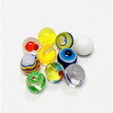 Glass Pearls Colorful (10ct)